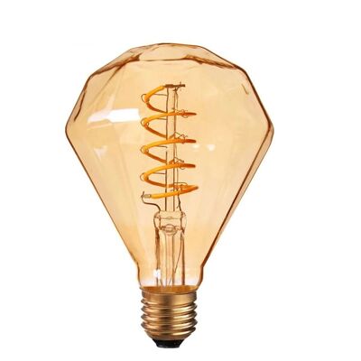 LED Soft Light Dimond E27 4W Filament Glas Retro Warmweiß~1043