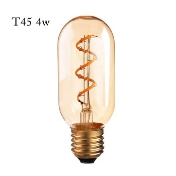 LED E27 T45 4W Vintage Edison Filament Verre Rétro Blanc Chaud~1046 2