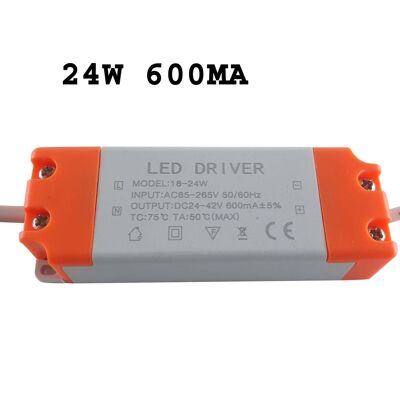 DC 24 -42V LED Driver 24Watt Transformateur AC 85 - 265V~1060