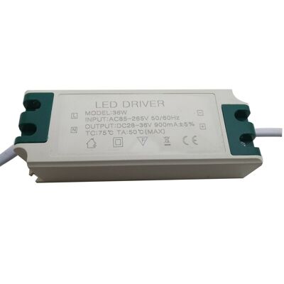 Luz de techo LED de fuente de alimentación de conector de CC de alta potencia de corriente constante 900mA ~ 1063