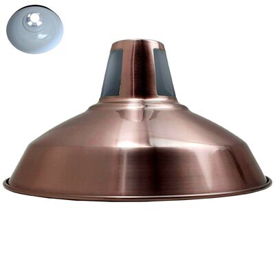 Lampenschirm im Vintage-Industrie-Loft-Stil aus Metall in Farbe~1074