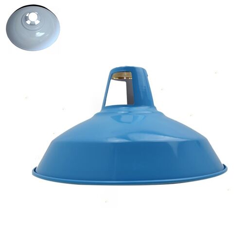 Barn Slotted Blue Colour Lampshade~1075