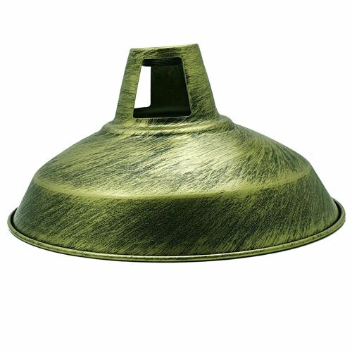 Metal Ceiling Vintage Industrial Loft Style Pendant Lighting Lampshade Brushed Brass Colour~1077