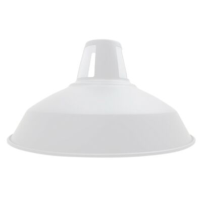 Scheune geschlitzter Lampenschirm in weißer Farbe~1078