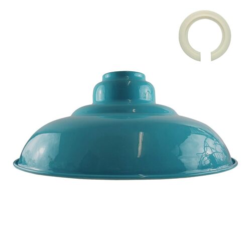Dark Blue Gloss Modern Metal Indoor Home Light Lampshade~1084