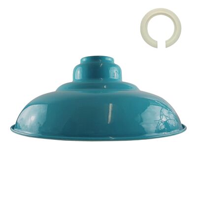 Dark Blue Gloss Modern Metal Indoor Home Light Lampshade~1084