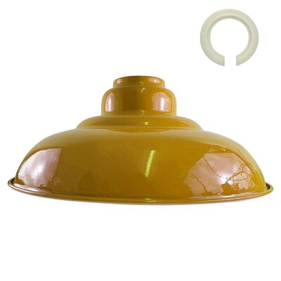 Pantalla de luz para el hogar interior de metal moderno brillante de color amarillo ~ 1091
