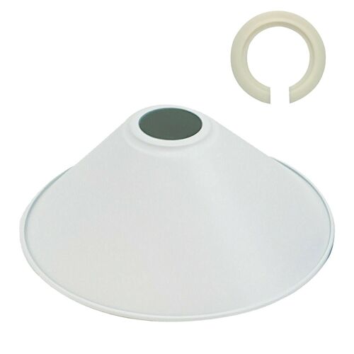 Modern Metal White Easy Fit Cone Shape Lampshade~1097