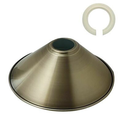 Modern Metal Green Brass Easy Fit Cone Shape Lampshade~1101