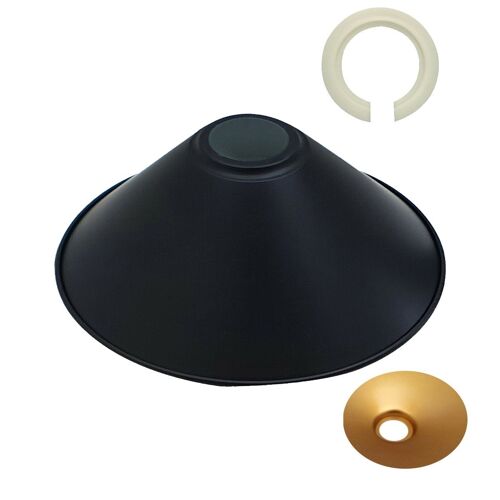 Modern Ceiling Pendant Light Shades Black Gold Inner Color Lamp Shades Easy Fit New~1113