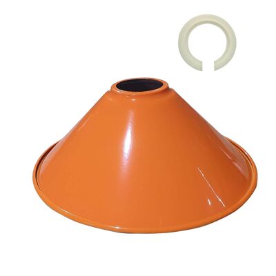 Moderne Deckenpendelleuchtenschirme orangefarbene Lampenschirme Easy Fit~1115