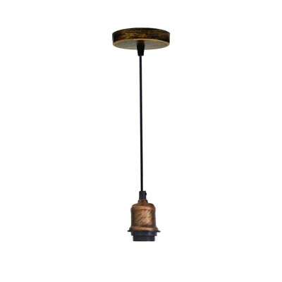 Lámpara de techo Lámpara colgante Portalámparas de metal E27~1128 - Cobre cepillado