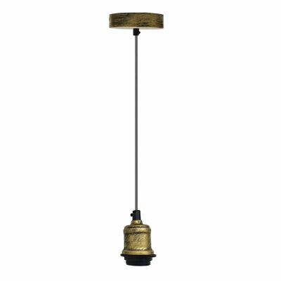 Ceiling Lamp Pendant Light Fitting Metal Lamp Holder E27~1128 - Brushed Brass