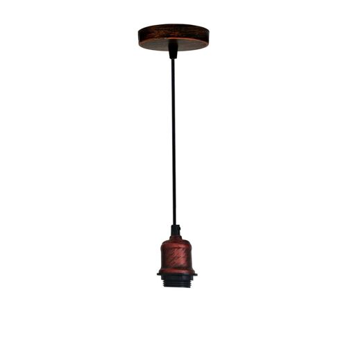 Ceiling Lamp Pendant Light Fitting Metal Lamp Holder E27~1128 - Rustic Red