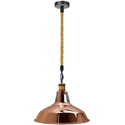 Pantalla de lámpara colgante de techo de estilo vintage retro moderno industrial ~ 1129 - sí - oro rosa