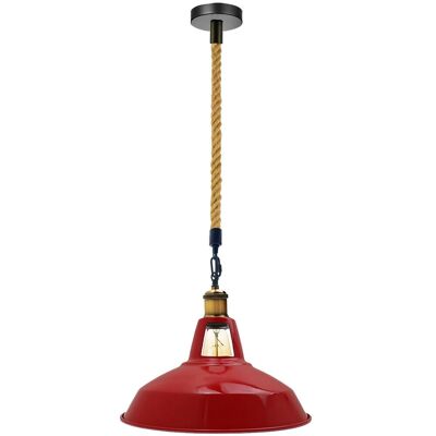 Industrial Modern Retro Vintage Style Ceiling Pendant Light Chandelier Lampshade~1129 - yes - Red