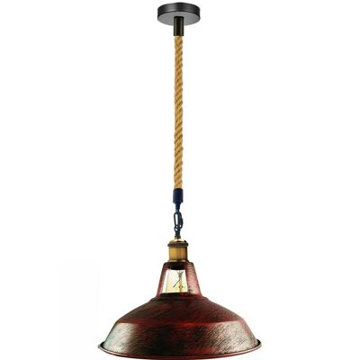 Industrial Modern Retro Vintage Style Ceiling Pendant Light Chandelier Lampshade~1129 - yes - Rustic Red