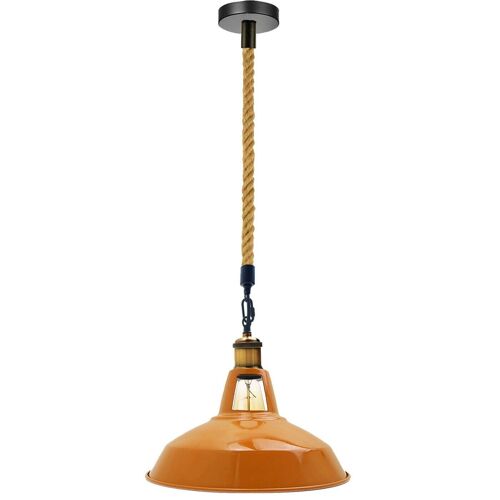 Industrial Modern Retro Vintage Style Ceiling Pendant Light Chandelier Lampshade~1129 - No - Orange
