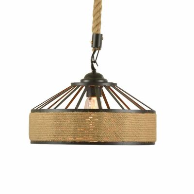Retro Industrial Vintage Loft Hemp Rope Pendant Ceiling Light Lamp~1132 - No - Shape 1