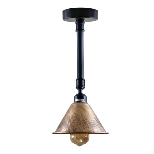 Brushed Copper Metal Lampshade Industrial Retro Lighting Ceiling Light~1139