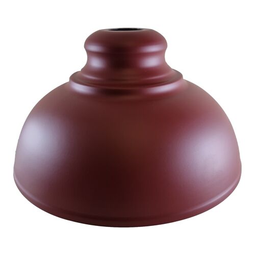 Burgundy Industrial Metal Easy Fit Curvy Shape Lamp Shade For Living Room Kitchen Dining Table Bedroom~1142