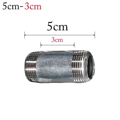 Tuyau fileté en fer galvanisé - Tuyau/tube en acier au carbone 3/4" 5 cm ~ 1163
