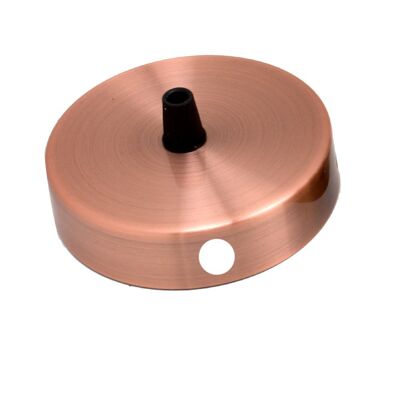 Copper Side Fitting 100mm Ceiling Rose~1165