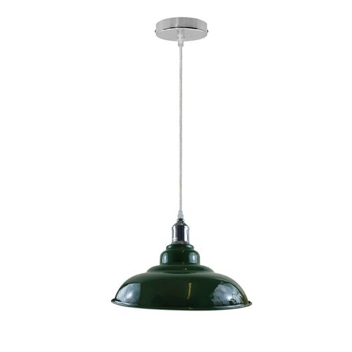 New Vintage Pendant Ceiling Shade Industrial Chandelier Flush mount Lighting UK~1176 - Green - Without Bulb