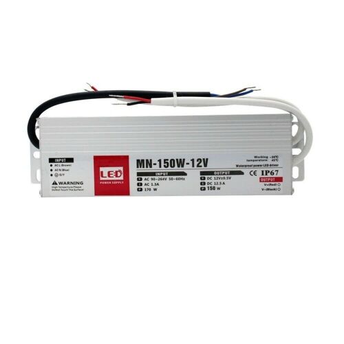 DC12V IP67 12.5A 150W Waterproof LED Driver Power Supply Transformer~3346