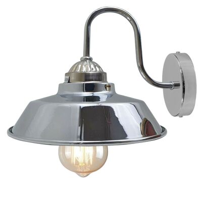 Moderne Retro-Wandleuchte aus Metall für den Innenbereich, Kücheninsel, Leuchte ~ 1205 – Schüssel – mit Glühbirne