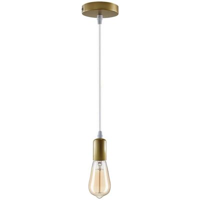 Modern Retro E27 Ceiling Pendant Holder Indoor Hanging Suspension Light Fitting Set~1206 - 1PC - With Bulb