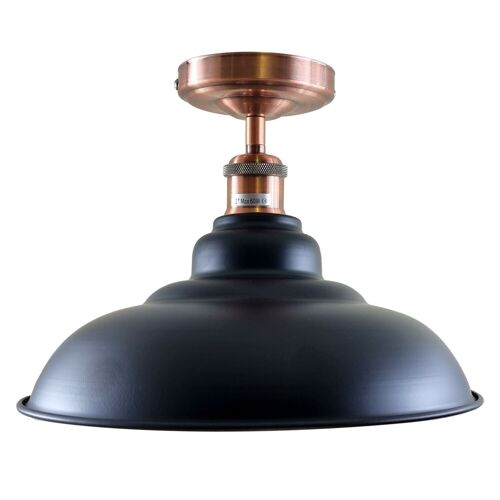 Vintage Ceiling Metal Light Modern Retro Industrial lighting Coffee Bar Indoor Fixtures~1218 - Curved Shape - Without Bulb