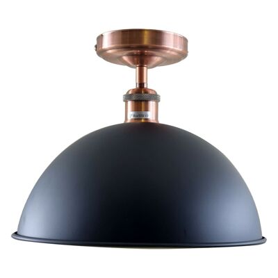 Vintage Ceiling Metal Light Modern Retro Industrial lighting Coffee Bar Indoor Fixtures~1218 - Dome Shape - Without Bulb