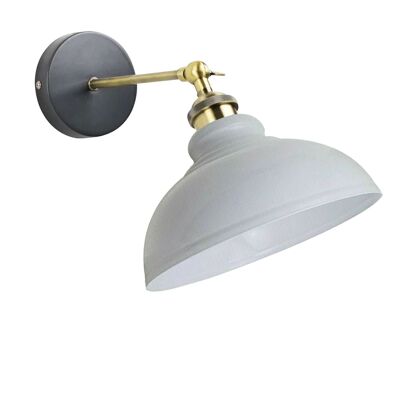 Moderne industrielle Vintage Retro Loft Sconce Wandleuchte Lampe Leuchte UK ~ 1220 – ohne Glühbirne – weiß