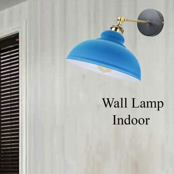 Moderne Industriel Vintage Rétro Loft Applique Murale Applique Luminaire UK ~ 1220 - Avec Ampoule - Gris 10