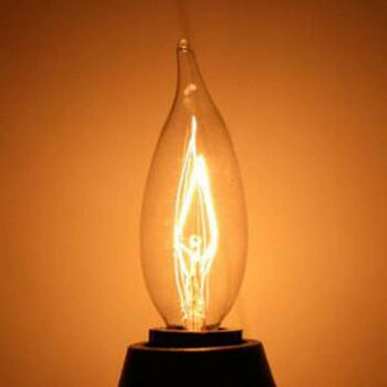 Vintage Retro C35 Candle Light Bulb Edison Filament Style 60W Candle Lamp ~ 1224 - Pack 5 5