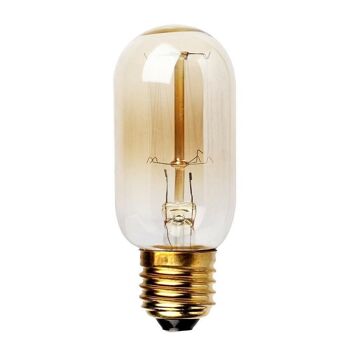 Vintage Filament Incandescent Edison Tall Bulb Dimmable B22 E27 Lumière industrielle décorative ~ 1225 - T45 E27 1