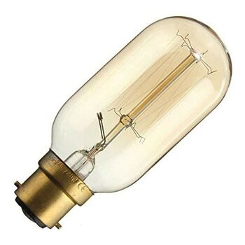 Vintage Filament Incandescent Edison Tall Bulb Dimmable B22 E27 Lumière industrielle décorative ~ 1225 - T45 E27 8