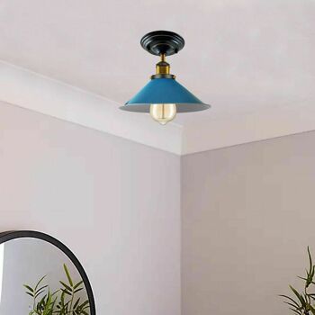 Plafonnier Vintage Shades Metal Shaded Design Indoor Lighting ~ 1227 - Blanc - Sans ampoule 3