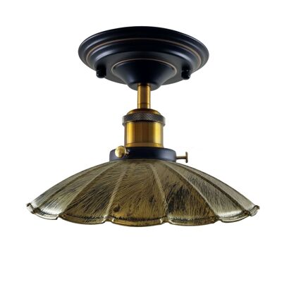 Modern Retro Light Shades Ceiling Metal Kitchen Lampshade Vintage Home Indoor Lighting~1230 - Brushed Brass - Without Bulb