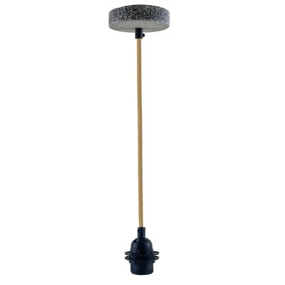 Industriel Vintage Rétro Plafond Rose Tissu Flex Suspendu Suspension Support De Lampe Luminaire Kit D'éclairage ~ 1245 - Non