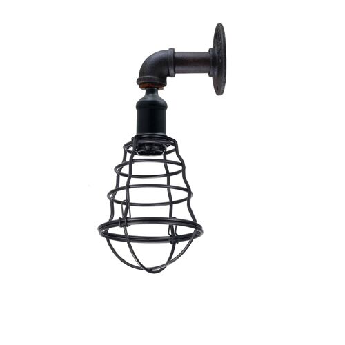 Modern Wall Sconce Lamp Industrial Rustic Metal Water Pipe Finish - Retro Wall Mount Fixture~1246 - Without Bulb