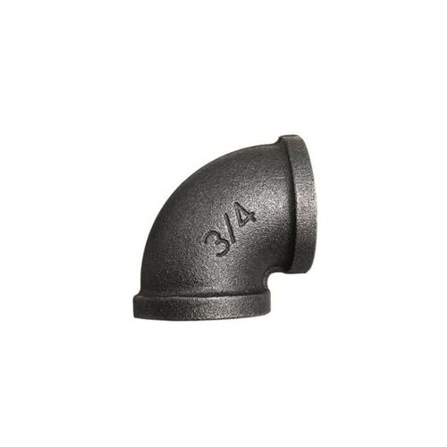 BLACK MALLEABLE IRON PIPE FITTING BSP 3/4" - JOINT CONNECTORS~1247 - 90 degree elbow
