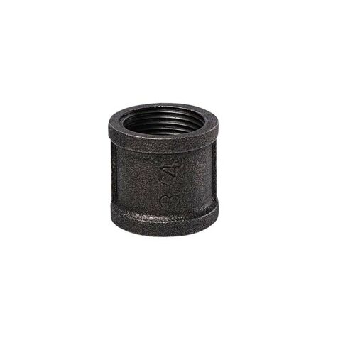 BLACK MALLEABLE IRON PIPE FITTING BSP 3/4" - JOINT CONNECTORS~1247 - Socket