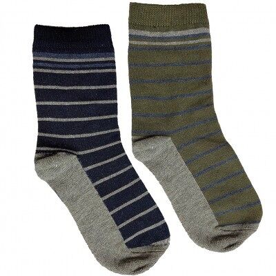 iN ControL 2pack STRIPE socks navy/khaki