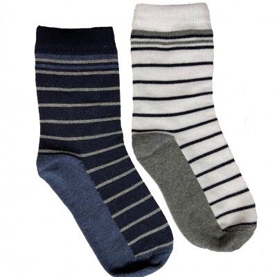 iN ControL 2er-Pack STRIPE Socken marine/weiß