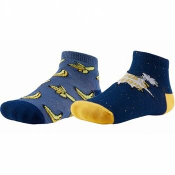 866 2pack BANANAS chaussettes baskets marine/jeans 1
