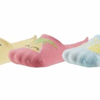 866 3er-Pack PASTEL FRUITS Sneakersocken