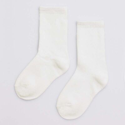 iN Control 2pack chaussettes basiques - blanc cassé