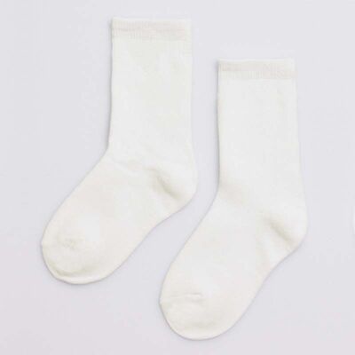 iN ControL 2er-Pack Basic-Socken – gebrochenes Weiß
